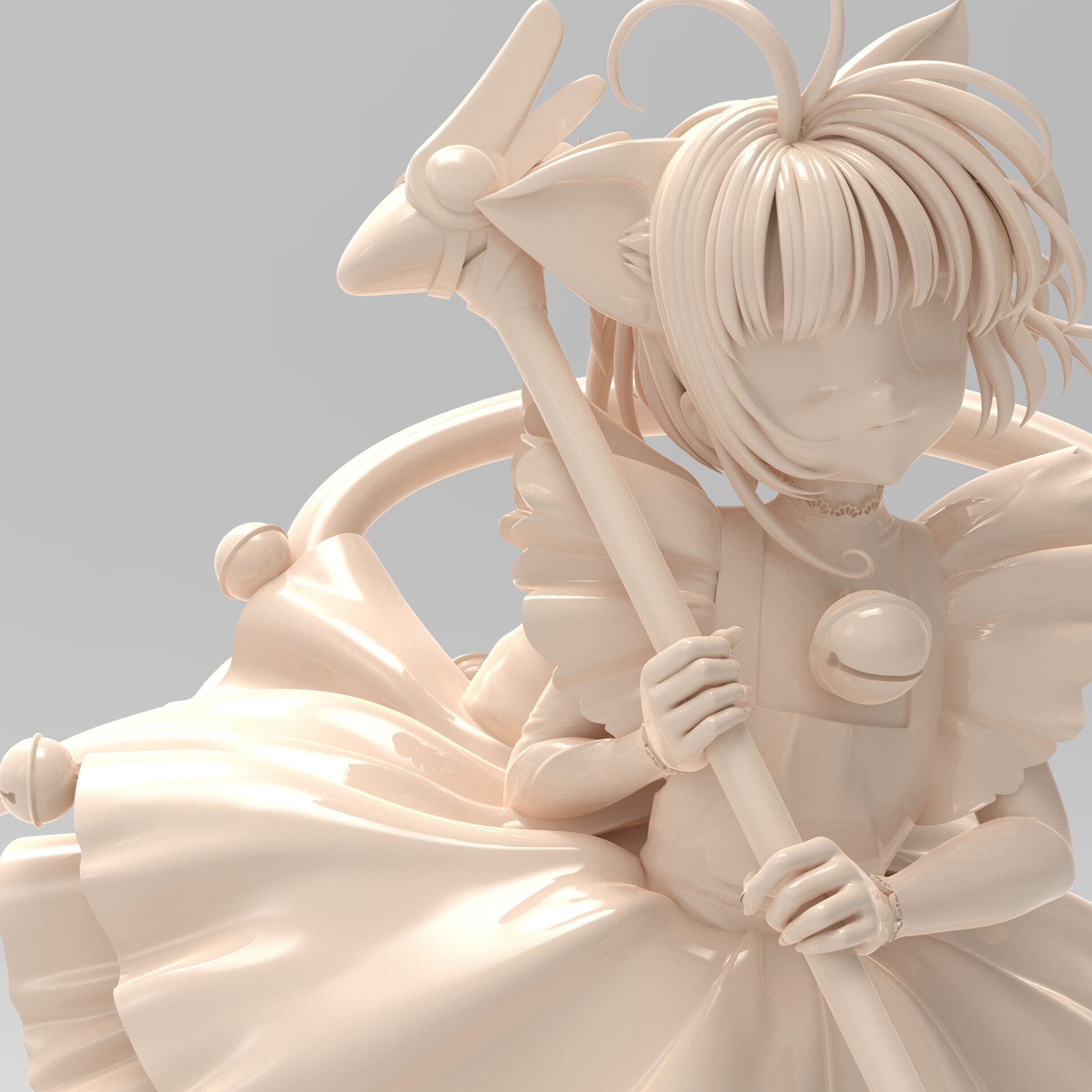 Card Captor Sakura - Kinomoto Sakura - 1/7 - Kuro neko (T's System) photo 6